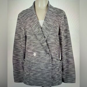 Topshop Gray and Cream Oversized Jacket Size Medium NWT 12